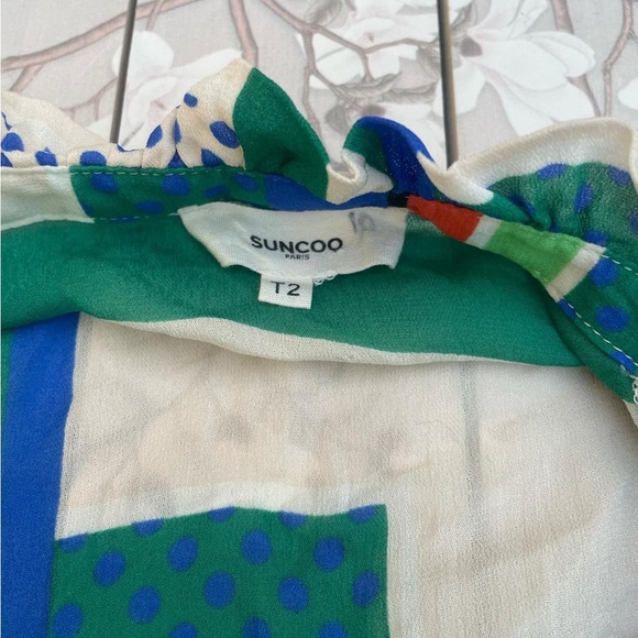 SUNCOO Multicolor Geometric Button Down Shirt - Picture 5 of 9